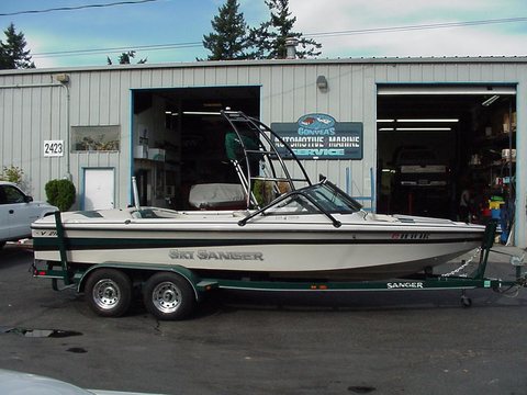 Boat at Gonyea's Marine Service