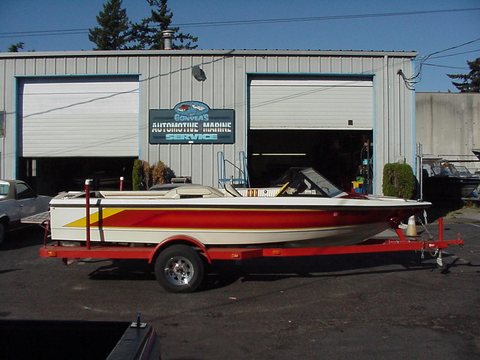 Boat at Gonyea's Marine Service