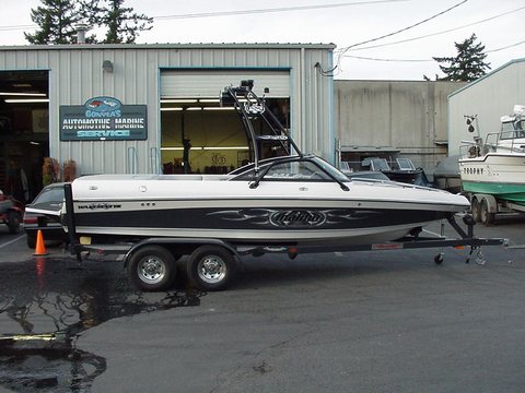 Boat at Gonyea's Marine Service