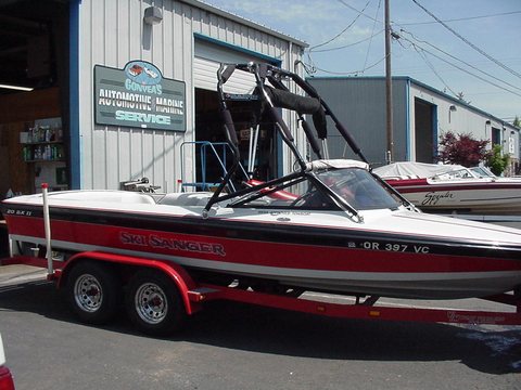 Boat at Gonyea's Marine Service